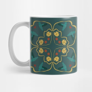 Hummingbirds Floral Mug